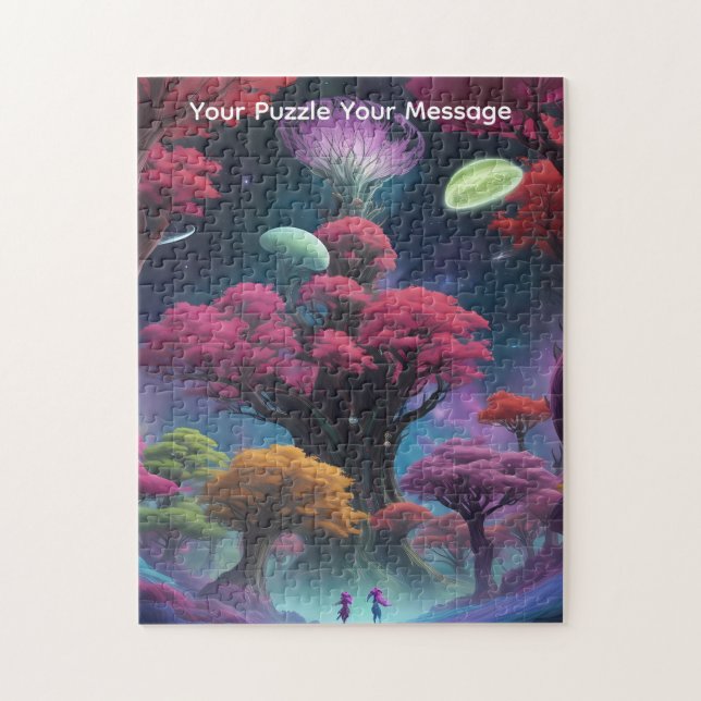 Cosmic planets & colourful worlds jigsaw puzzle (Vertical)