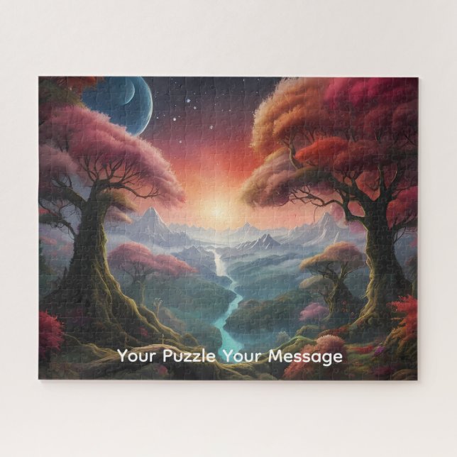 Cosmic planets & colourful worlds jigsaw puzzle (Horizontal)