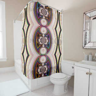 Cosmic Polar Rays Shower Curtain