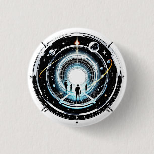 Cosmic Portal 3 Cm Round Badge