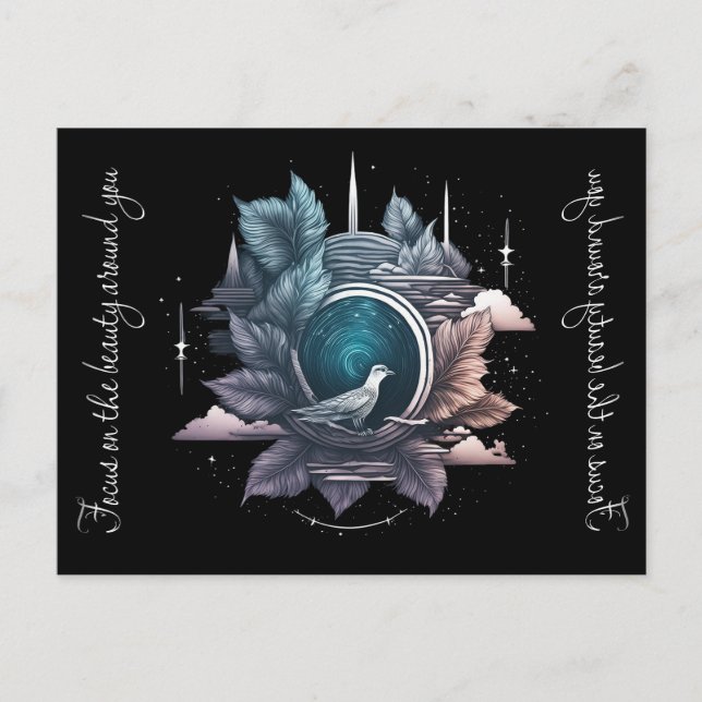  Cosmic Portal: A Surreal Gateway to the Stars Holiday Postcard (Front)