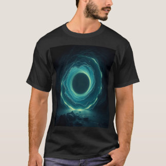 Cosmic Portal Hole - Glowing Sci-Fi Vortex T-Shirt