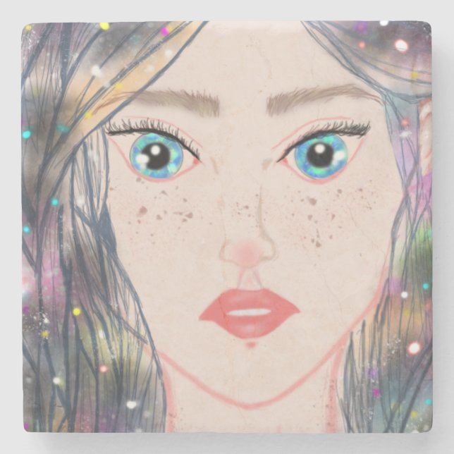 Cosmic Princess-coasters  Stone Coaster (Front)