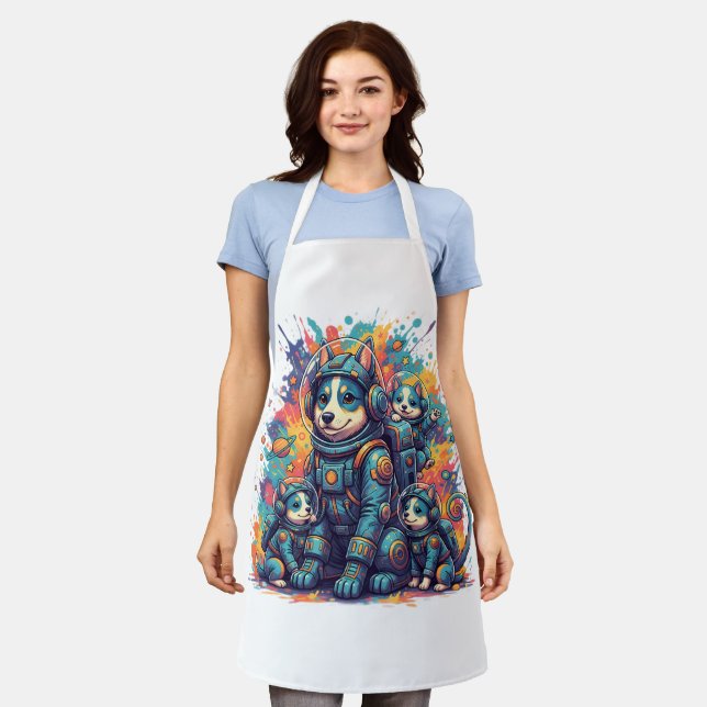 Cosmic Pups Astro Crew - Apron (Worn)