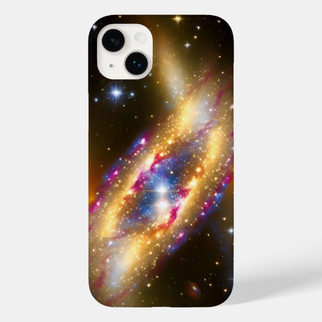 Cosmic Purple Blue Big Bang Star Gazing Galactic Case-Mate iPhone Case (Back)