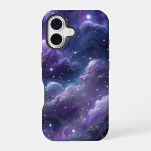 Cosmic Purple Galaxy with Glittering Stars – Dream iPhone 16 Case