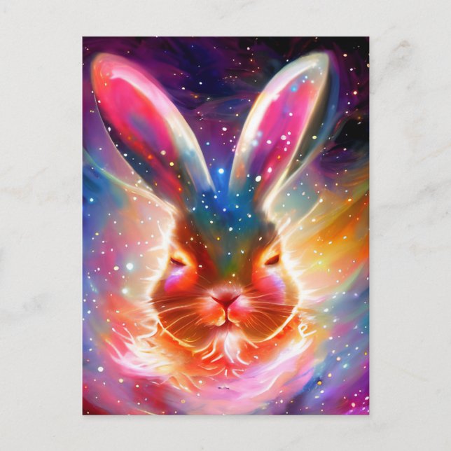 Cosmic Rabbit Postcard (Front)
