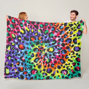 Cosmic Rainbow 60x80 Fleece Blanket