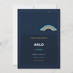 Cosmic Rainbow Invitation