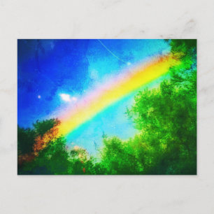 COSMIC RAINBOW Verde Postcard