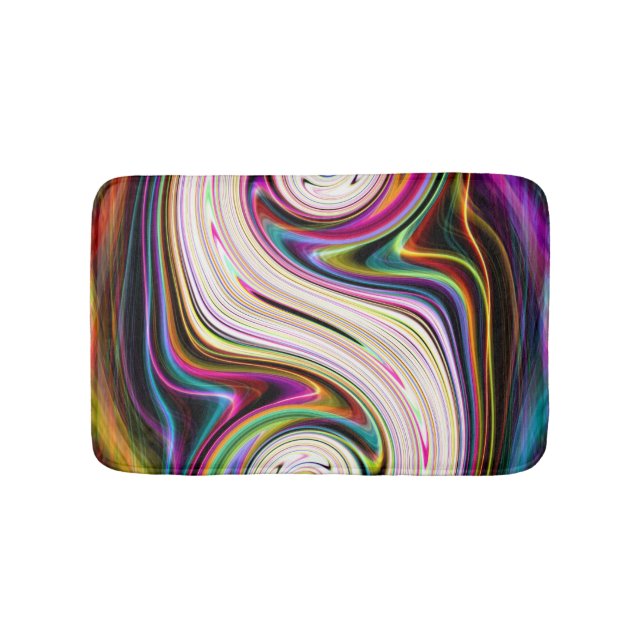 Cosmic Ray 3 Swirl Bath Mat (Front)