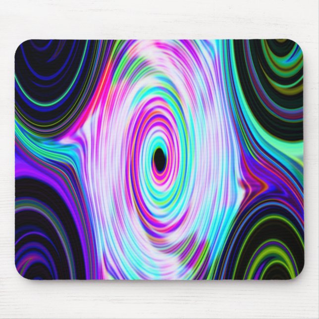 Cosmic Ray 5 Swirl blue Mousepad (Front)