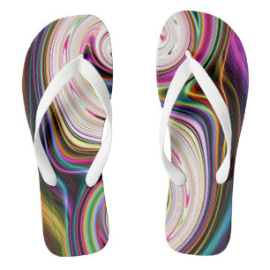 Cosmic Rays 3 Swirl Flip Flops