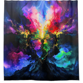 Cosmic Requiem abstract 001 Shower Curtain