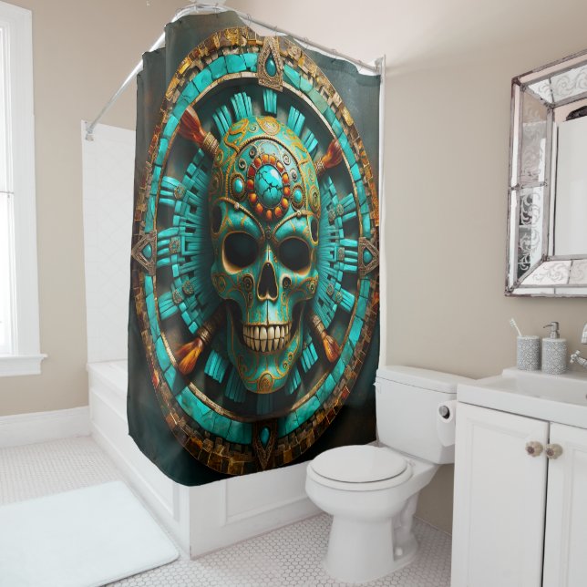 Cosmic Requiem Precious 14 Shower Curtain (In Situ)