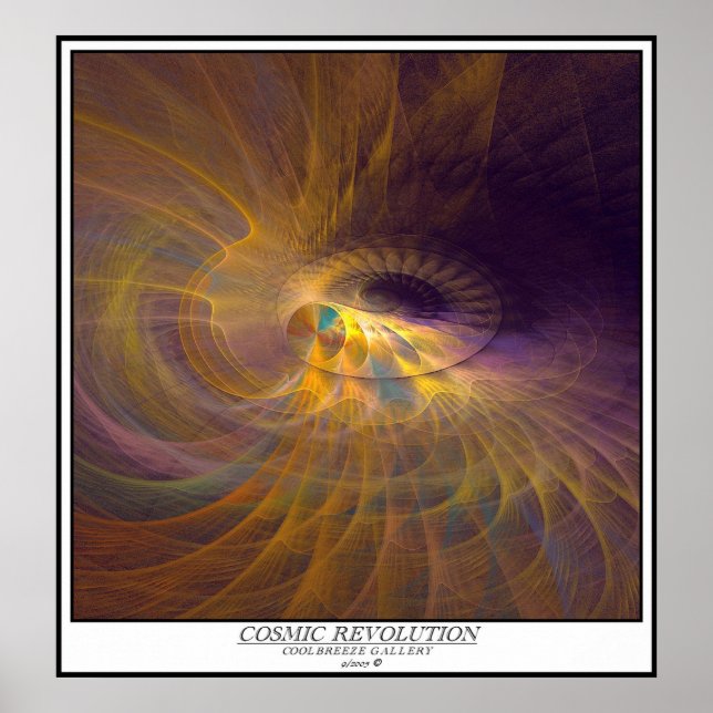 COSMIC REVOLUTION / caption Poster (Front)