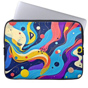 Cosmic Rhythm Art Laptop Sleeve