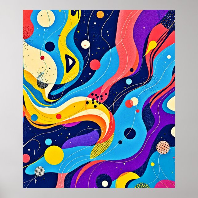 Cosmic Rhythm Art  Poster (Front)