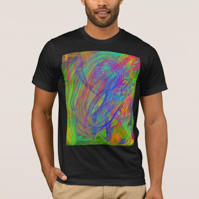 Cosmic Rings Sci-Fi T-Shirt (Front)
