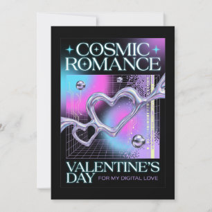 Cosmic Romance Digital Love Valentine's Card
