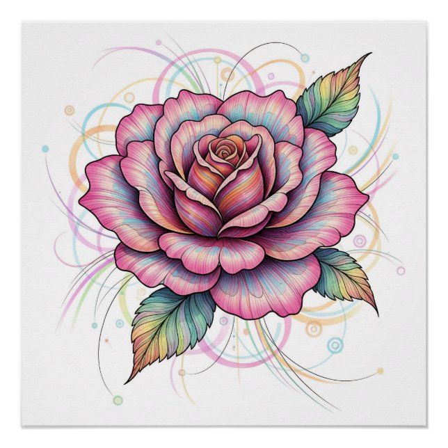 Cosmic Rose Poster (Front)