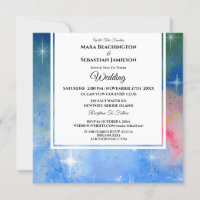 *~* Cosmic RSVP Website Nebula Celestial Wedding
