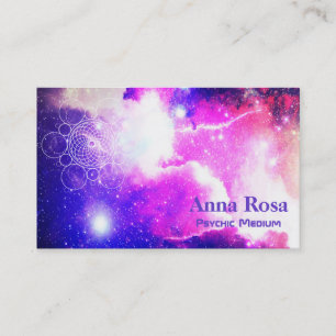 *~* Cosmic Sacred Geometry Galaxy Nebula Business Card