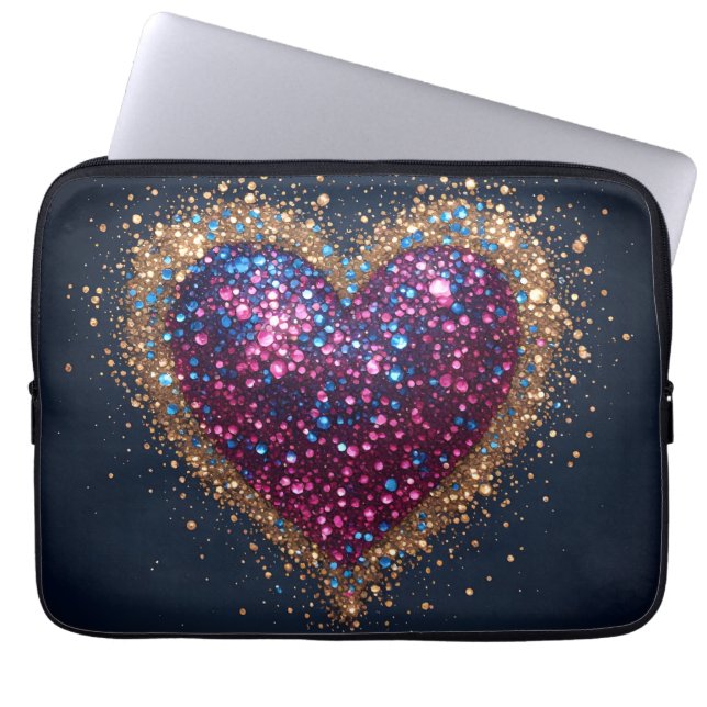 Cosmic Sacred Heart Laptop Sleeve (Front)