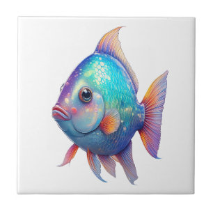 Cosmic Scales Fish Tile