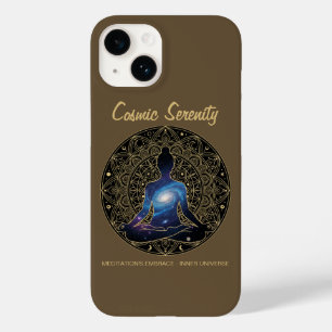 Cosmic Serenity Meditation – Galaxy Mandala Case-Mate iPhone 14 Case