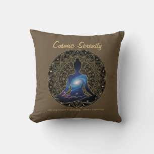 Cosmic Serenity Meditation – Galaxy Mandala  Cushion
