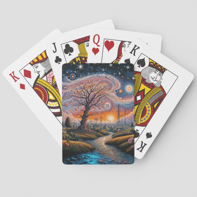 “Cosmic Serenity” Playing Cards (Back)