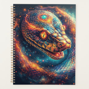 Cosmic Serpent with Glowing Scales Planner
