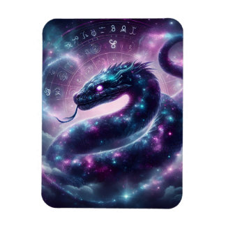 Cosmic Serpent Zodiac Galaxy Astrology Magnet