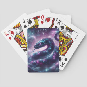 Cosmic Serpent Zodiac Galaxy Astrology Playing Cards