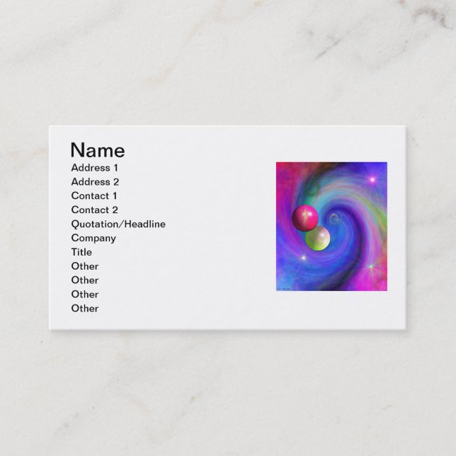 Cosmic Sky Business Card (Front)