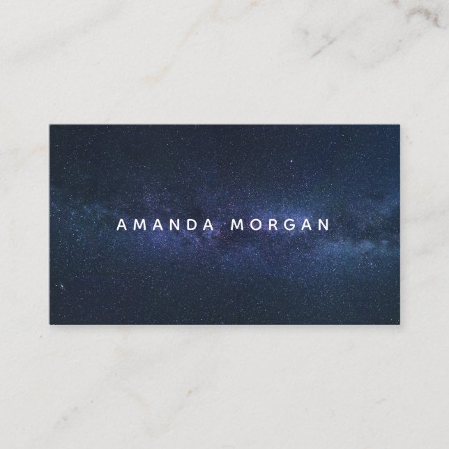 Cosmic Sky, Modern Business Card (Front)