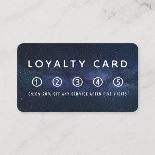 Cosmic Sky, Modern Loyalty Card