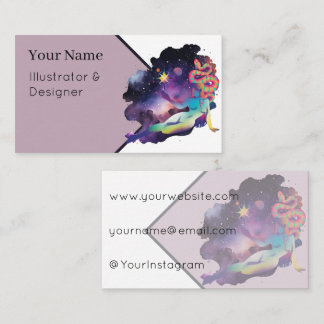 Cosmic Snake Goddess and Shining Star Business Card