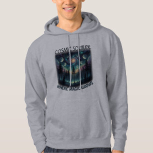 Cosmic Solitude Galaxy Forest • Moon Phases Hoodie