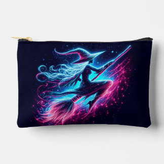 Cosmic Sorcerer: A Journey Through Starlit Myster Accessory Pouch