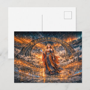 Cosmic Sorceress – Fantasy Postcard
