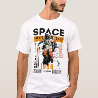 "Cosmic Space Astronaut 1990 Exposure Galaxy  T-Shirt