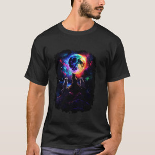Cosmic Space Cat Family Cats 10 T-Shirt