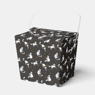 Cosmic space cats and stars pattern favour box