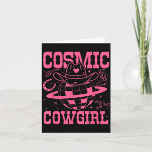 Cosmic Space Cowgirls Shirt Bachelorette Party Card