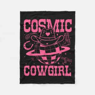 Cosmic Space Cowgirls Shirt Bachelorette Party Fleece Blanket