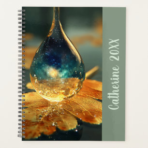 Cosmic Space Elegant Feminine Botanical Nature Planner