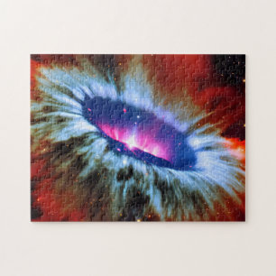Cosmic Space Exploration Pink and Purple Phenomena Jigsaw Puzzle
