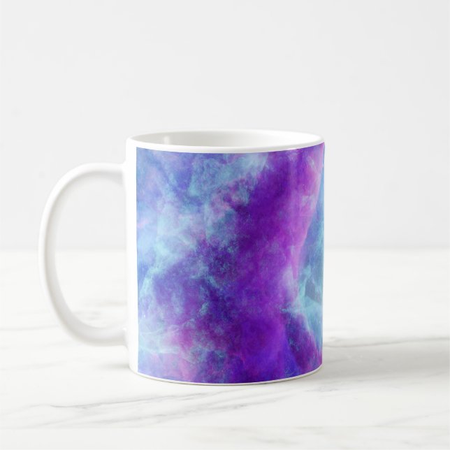 Cosmic Space Haze Abstract Rendering Coffee Mug (Left)